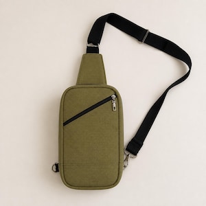 Sling Bag Sewing Pattern PDF, Crossbody Bag Pattern, Small Shoulder Bag, Zipper Sling Bag, DIY Bag Pattern,  Written Instructions.