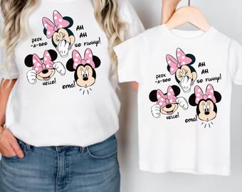 Minnie Mouse T-Shirts, Kids Minnie Mouse Matching Shirts, Disney Family T-Shirts, Disney Trip 2026 Kids Adult Unisex Tees