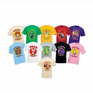 Super Mario Characters 2026 Shirts, Super Mario Matching Shirts, Mario Bros Matching Shirts, Mario Family Matching Unisex Adult Tee Top