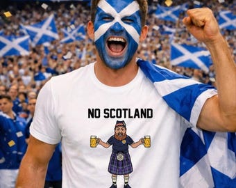 Shirt No Scotland No Party, T-shirt We'll Be Coming 2026, T-shirt voetbalfan, voetbal Unisex T-shirt voor volwassenen