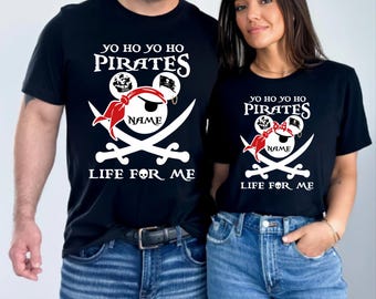 Camiseta personalizada de Piratas Disney 2026, Camiseta de Mickey y Minnie Piratas 2026, Camiseta unisex para niños y adultos del crucero Disney 2026