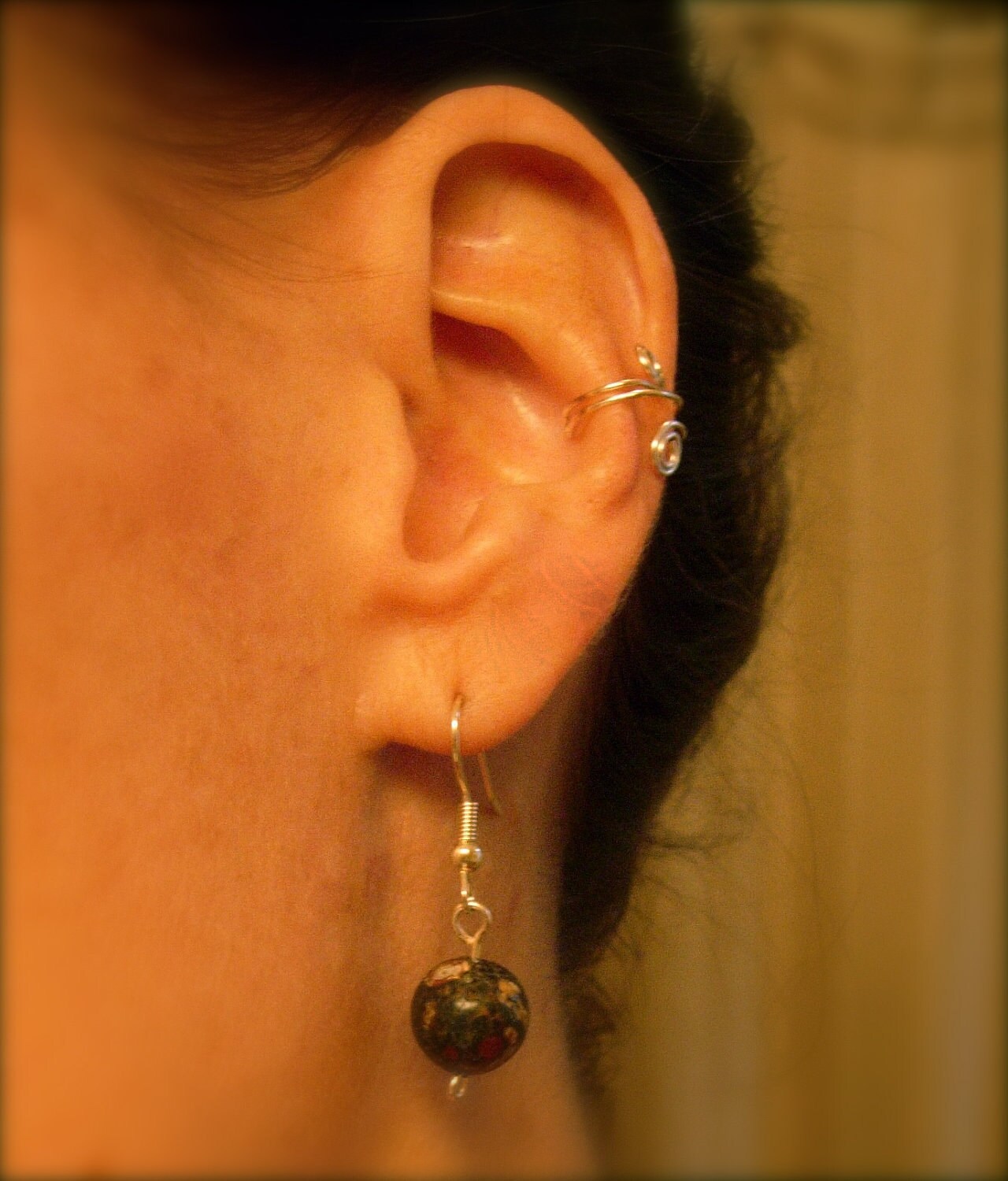 Asymmetrical Ear Cuff Set Available in 14K Yellow Gold 14K Etsy