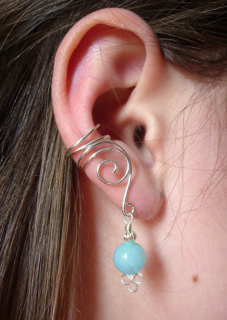 SILVER EAR CUFFS Pair of Solid Sterling Silver Ear Cuffs With Etsy