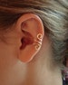 14K Gold Ear Cuff Single, Rose Gold Filled Ear Cuff Or Sterling Silver Ear Cuff, Your Choice Hand Hammered Single Piece 