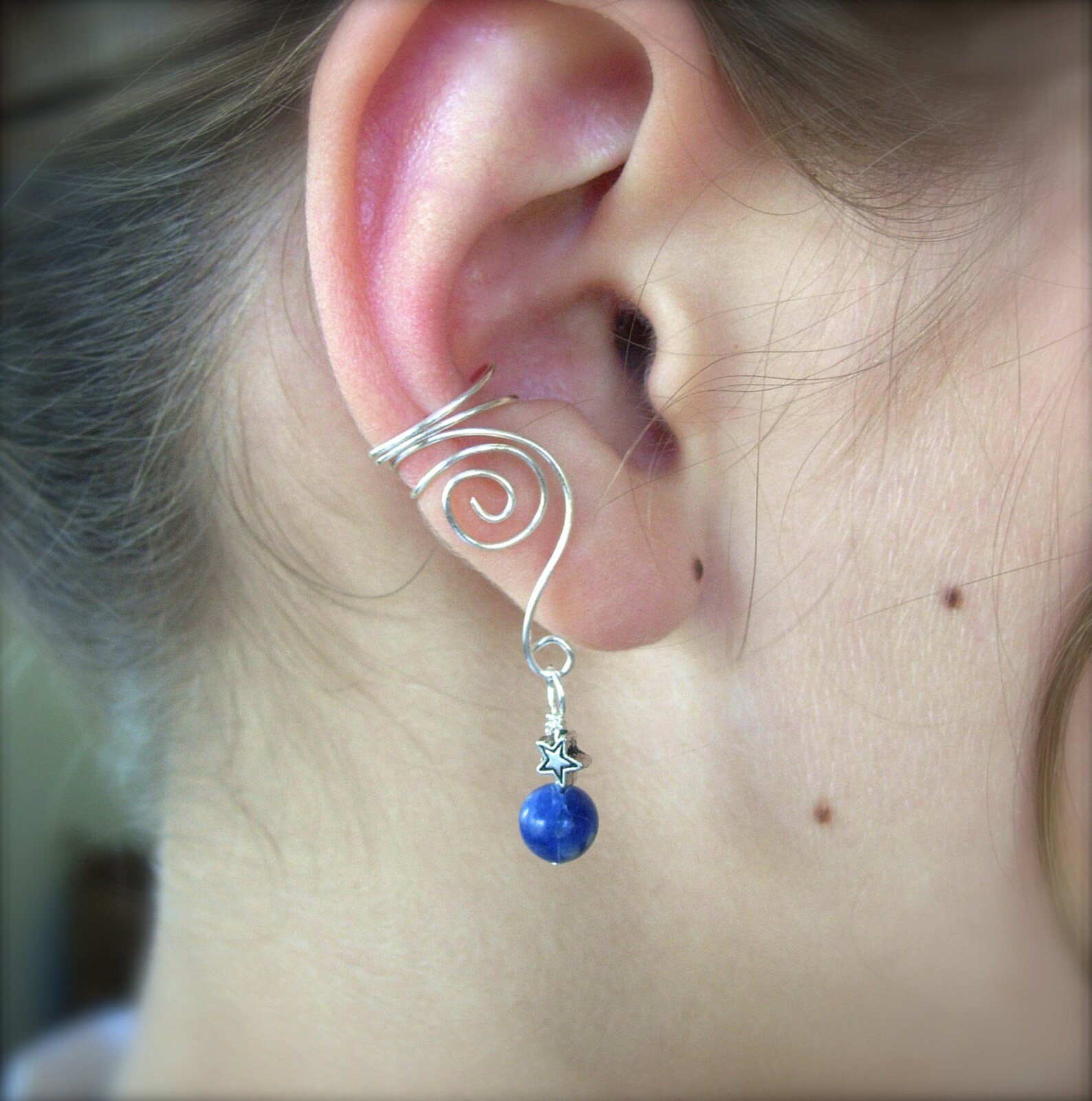 Ear Cuffs Pair of Silver Plated or Sterling Silver Ear Cuffs Etsy