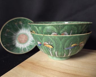 Antique Bok Choy Pattern Fine China ware