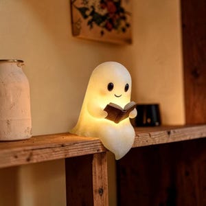 Leuke spookleeslamp LED-nachtlampje Kerstmis / Halloween Bureaudecor Kawaii bedlampje Kerstcadeau