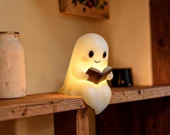 Leuke spookleeslamp LED-nachtlampje Kerstmis / Halloween Bureaudecor Kawaii bedlampje Kerstcadeau