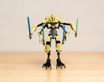 General Grievous Star Wars bouwsteenfiguur scifi-robotmodel met lichtzwaarden verzamelcadeau