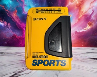 Vintage Sony Walkman Sports WM-SXF30 Cassette Alarm Clock AM/FM