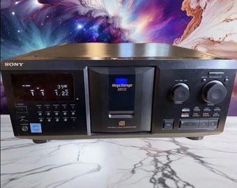 Sony Mega Storage 300 Disc CD Changer/Player CDP-CX355 + Remote - New Belts!