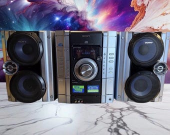 Sony MHC-GX250 Mini Hi-Fi Shelf Stereo System Radio CD Changer EVERYTHING Works