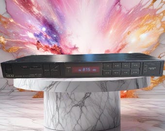 Vintage Akai AT-A2 gesynthetiseerde stereotuner, getest en werkt zeer zeldzaam