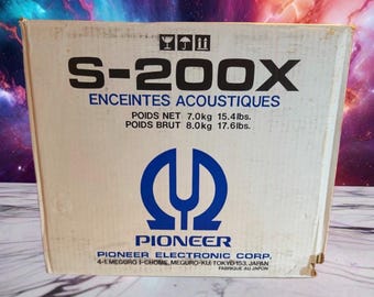 Pioneer S-200 Speakers Vintage Rare W/ Box Tested Working Sound Great Audiophile