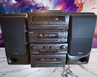 スピーカー・ウーファー CLEO AUDIO SPEAKERS by CICENA Vintage Cicena Cleo Neon Speakers, 1980s Music-activated Pink