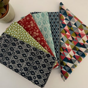 Cloth Napkins 100% Cotton Set of 6 | Large Dinner Napkins | Mismatched | Everyday | Assorted | Host Housewarming Gift | Reusable | Washable
