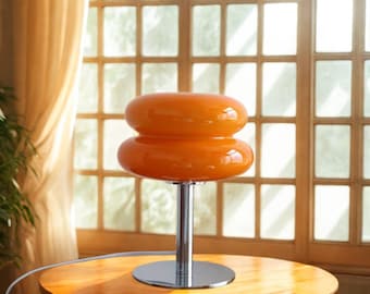 Macaron Glasbordslampa Dimbar Sänglampa Nattlampa Modern Sovrumsinredning Vardagsrum Atmosfärslampa