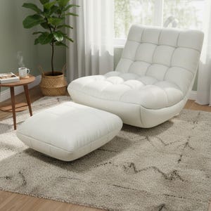 Converteerbare fauteuil opvouwbare vloerbank luie slaapbank voor kleine woonkamer balkon leesloungestoel