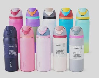 24 Oz Insulated Stainless Steel Water Bottle with Flip Straw Lid