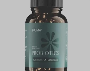 BIOMA Probiotics - Digestive Health - Gut Support for Men & woman 60 ct (30 day)