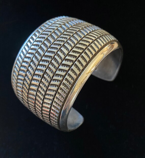 Cippy Cippy Crazyhorse Sterling Silver Wide Ingot Cuff Brac… - Gem