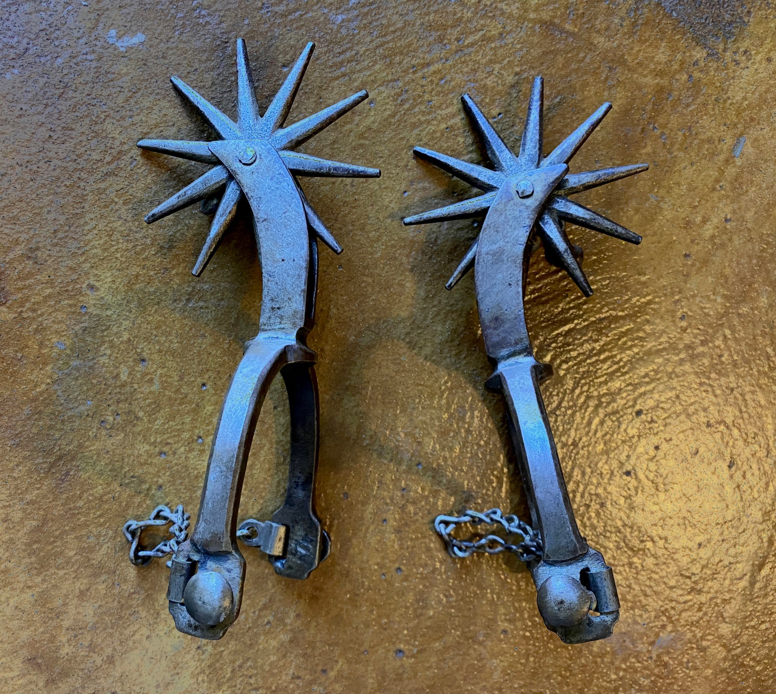 19th Century Spanish Colonial Spurs 3.5 Rowels With 10 Etsy