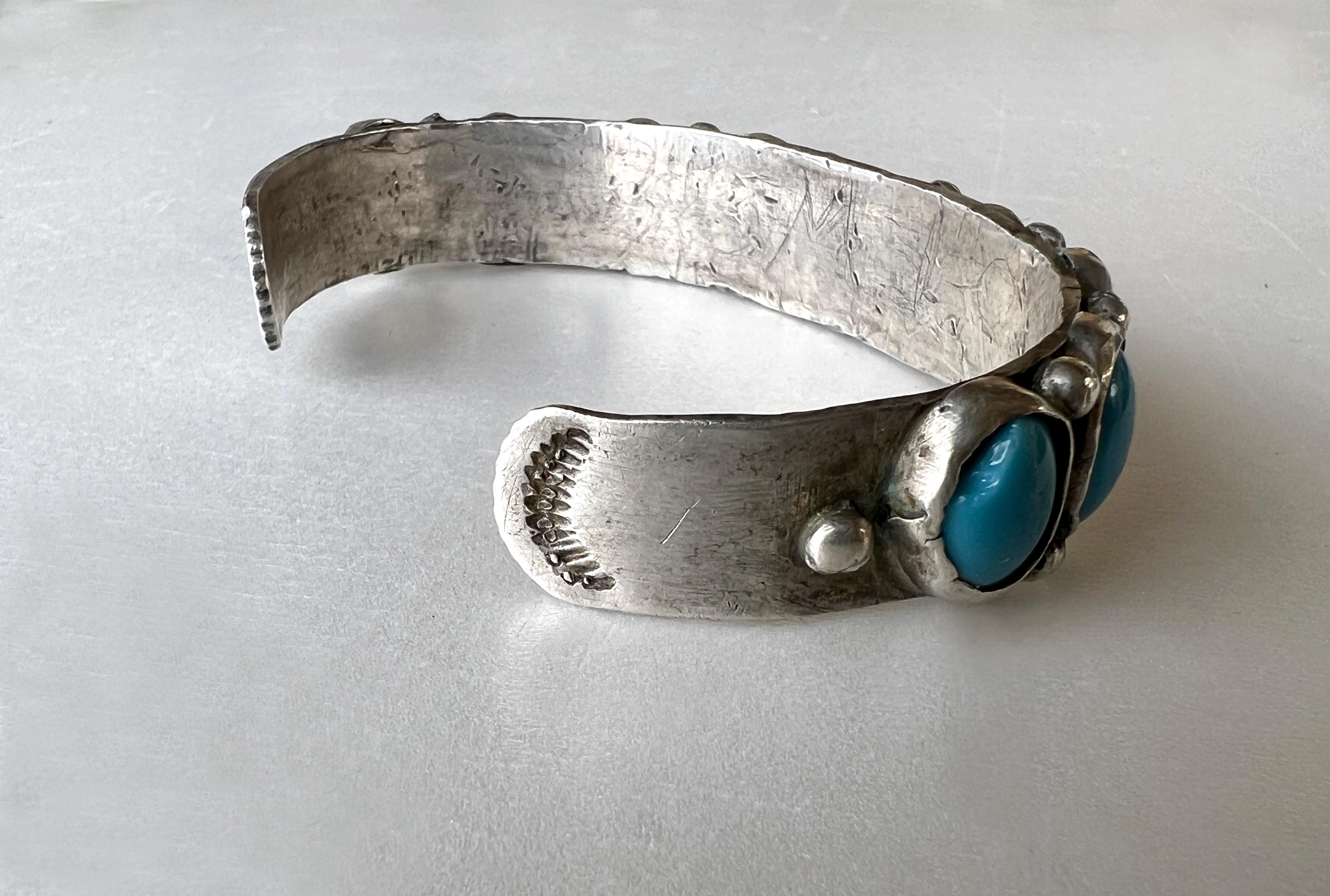 One Of Best Early 1900's Vintage Native American Navajo Ingot Silver Petrified Wood Bracelet One Of Best Early 1900's Vintage Native American Navajo Ingot Silver Petrified Wood Bracelet