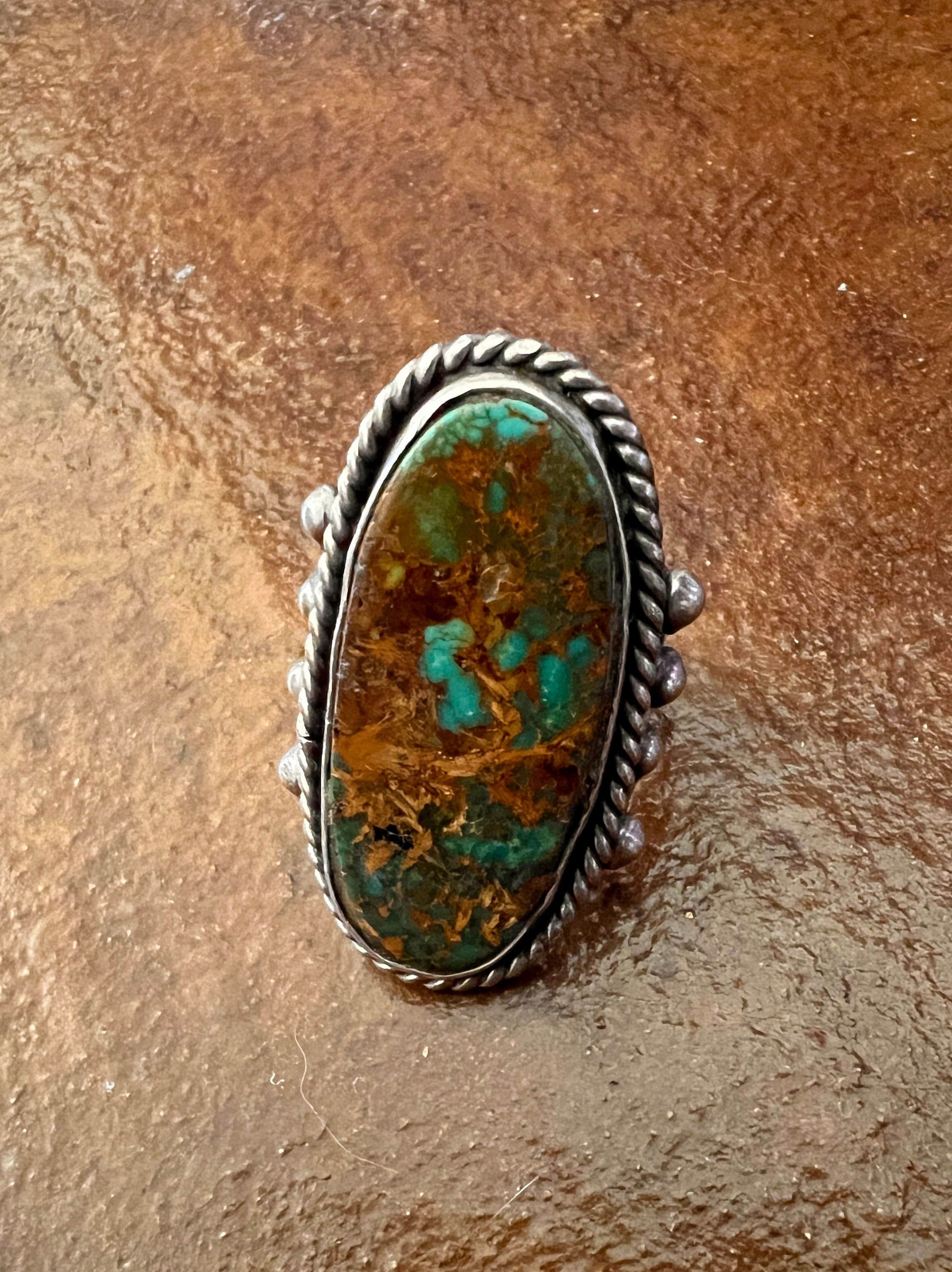 Classic Vintage Royston Turquoise Navajo Ring Size 8 1/2 - Etsy