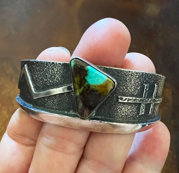 BEST PRICED NAVAJO AARON ANDERSON INTENSE GEOMETRIC SILVER BRACELET BEST PRICED NAVAJO AARON ANDERSON INTENSE GEOMETRIC SILVER BRACELET