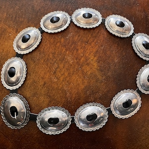 Navajo First Phase Revival Concho Belt w 10 Conchos