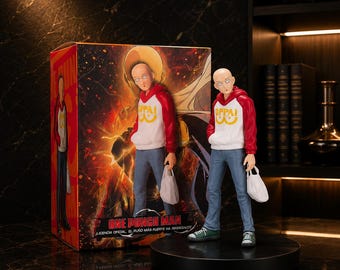 One Punch Man Saitama PVC Figure Collectible Display Statue Gift for Anime Fans