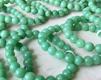 Natural Chrysoprase Bracelet, Imperial Apple Green Jade Chalcedony Jewelry