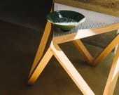 Tre side table, coffee table, end table, perforated steel top