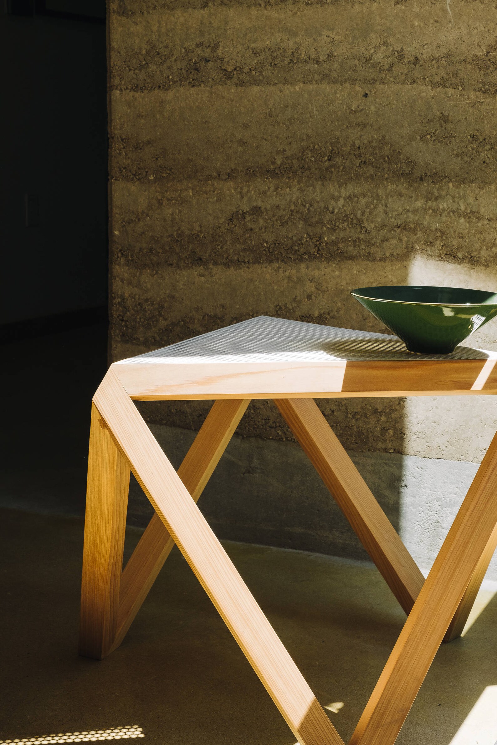 Tre side table coffee table end table perforated steel top Etsy