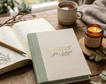Christian Prayer Journal 90 Day Devotional | Daily Scripture Tracker (Printable)