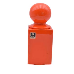 Sicart Pino Spagnolo orange storage jar