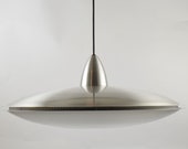 Hala design big aluminum hanging lamp in the shape of an ufo from dutch design company Hala.