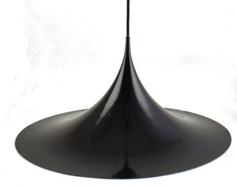 Fog Morup large xl black pendant lamp SEMI, Claus Bonderup and Torsten Thorup, Fog Morup