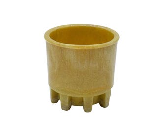 A.D. Copier rare ochre yellow Graniver "cactus" pot 1930s
