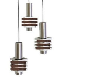 Anvia 3 cascade pendant light, hanging lamp by J J M Hoogervorst for Aniva Holland