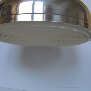 Big Brass pendant light, typical mid century hanging lamp image 7