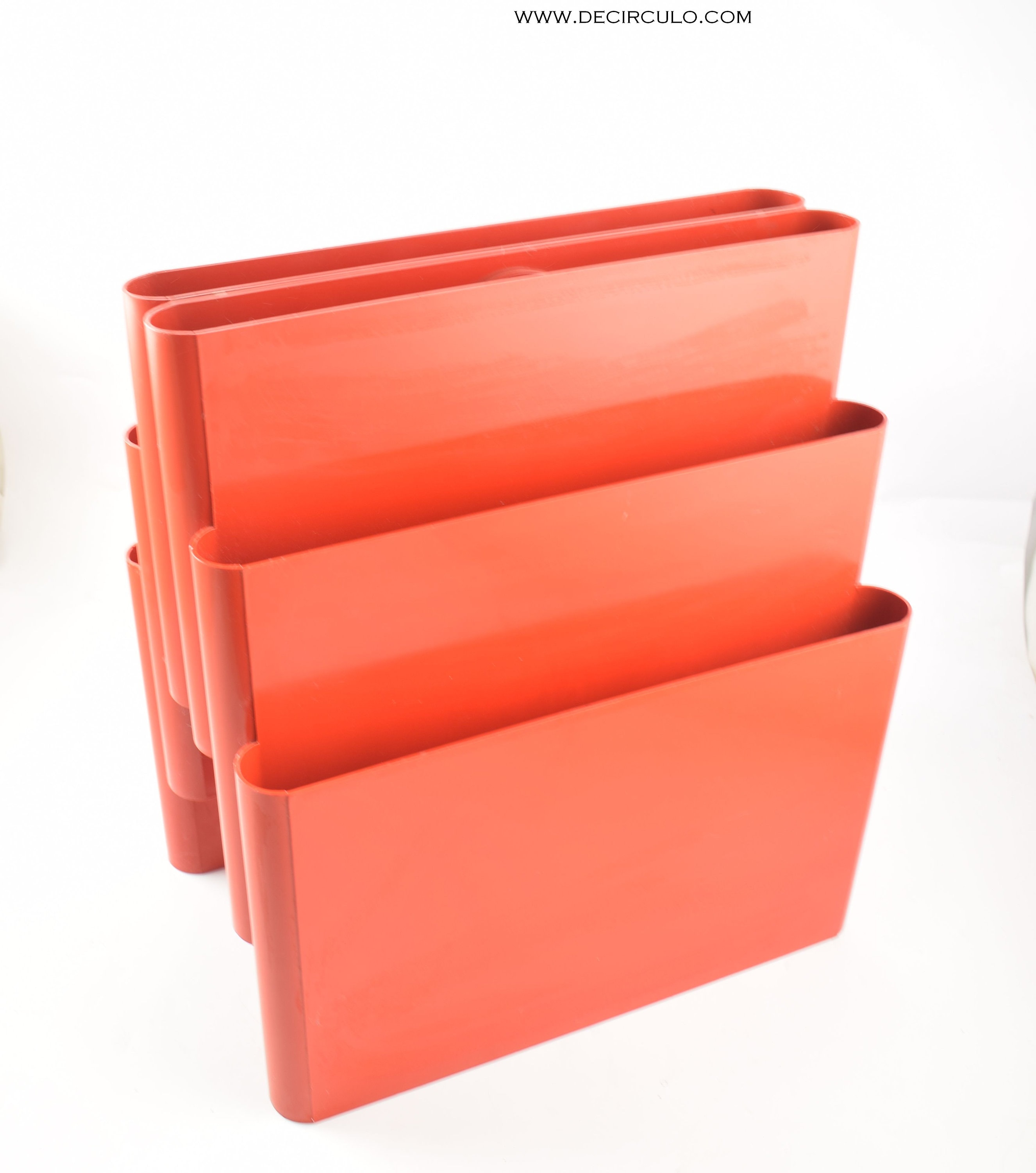 Kartell カルテル ポルタリビステ マガジンラック　オレンジレッド　家具 Kartell カルテル ポルタリビステ マガジンラック オレンジレッド 家具