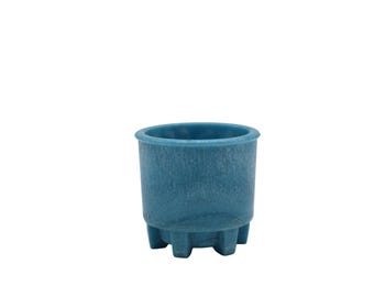 A.D. Copier rare blue Graniver cactuspot pot 1930s