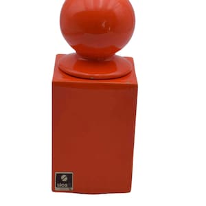 Sicart Pino Spagnolo orange storage jar