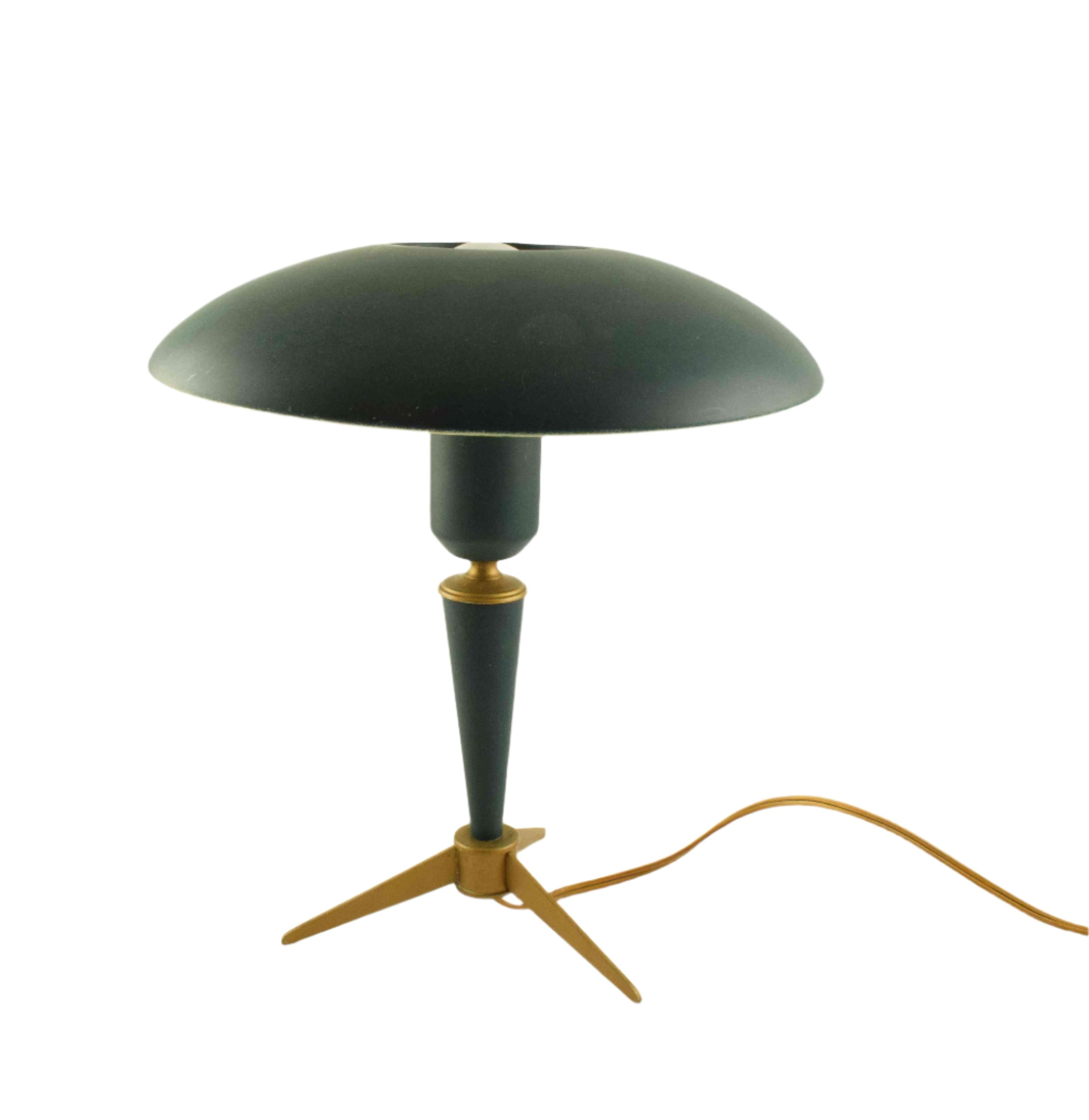Louis Kalff table lamp philips " bijou" industrial design from the 1950s