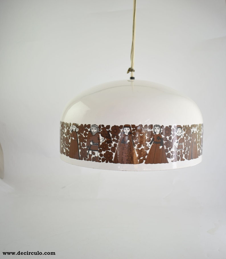 Enamel Pendant Lamp by Kaj Franck & Esteri Tomula for wartsila image 1