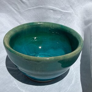 Small Teal Ceramic Bowl