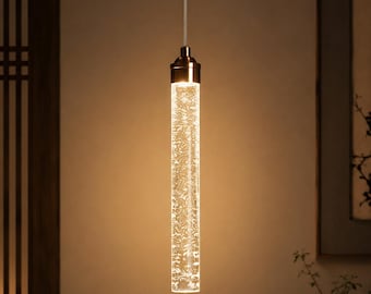 Luxuriöse Kristall-Pendelleuchte, goldener LED-Kronleuchter, Japandi-Deckenleuchte, Wabi-Sabi-Beleuchtung, Esszimmer-, Wohnzimmer- und Schlafzimmerdekoration