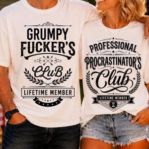 Grumpy Fuckers Club Divertido SVG PNG, Humor Adulto Divertido PNG, Diseño Retro Grunge, Diseño Moderno, Parche para Sombrero de Cuero, Archivos Cricut (Descarga Digital)