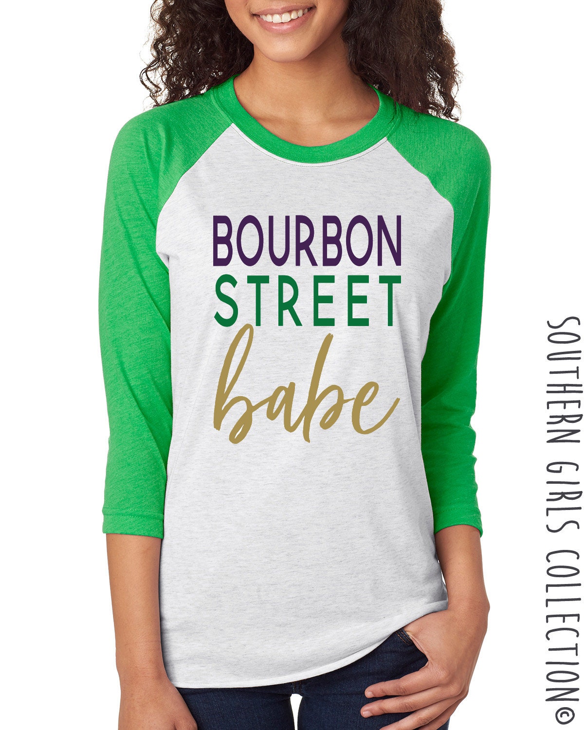 mardi gras raglan shirt